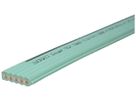 Flachkabel Woertz Power 5×2.5mm² halogenfrei grün mit schwarzem Streifen B2ca