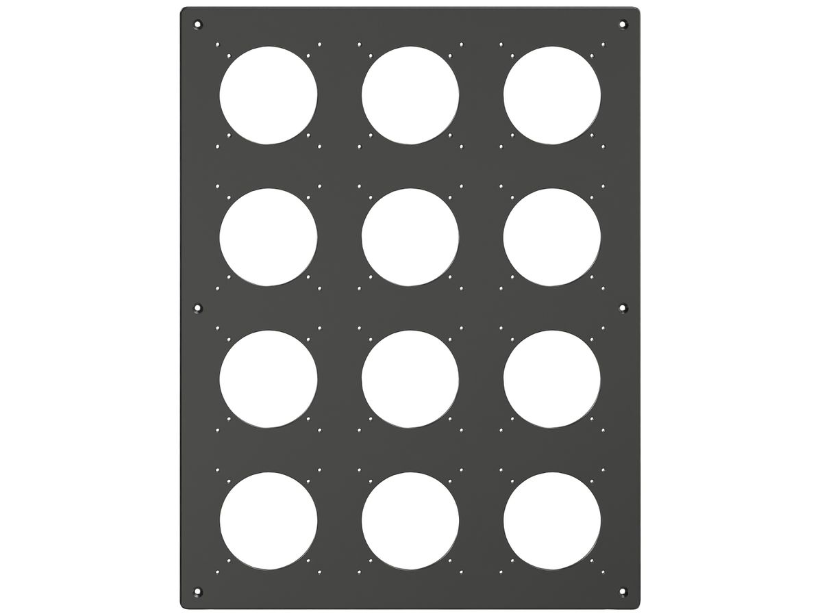 NUP-Kopfzeile Feller NEVO, 4×3, für N.CO-Apparate, schwarz