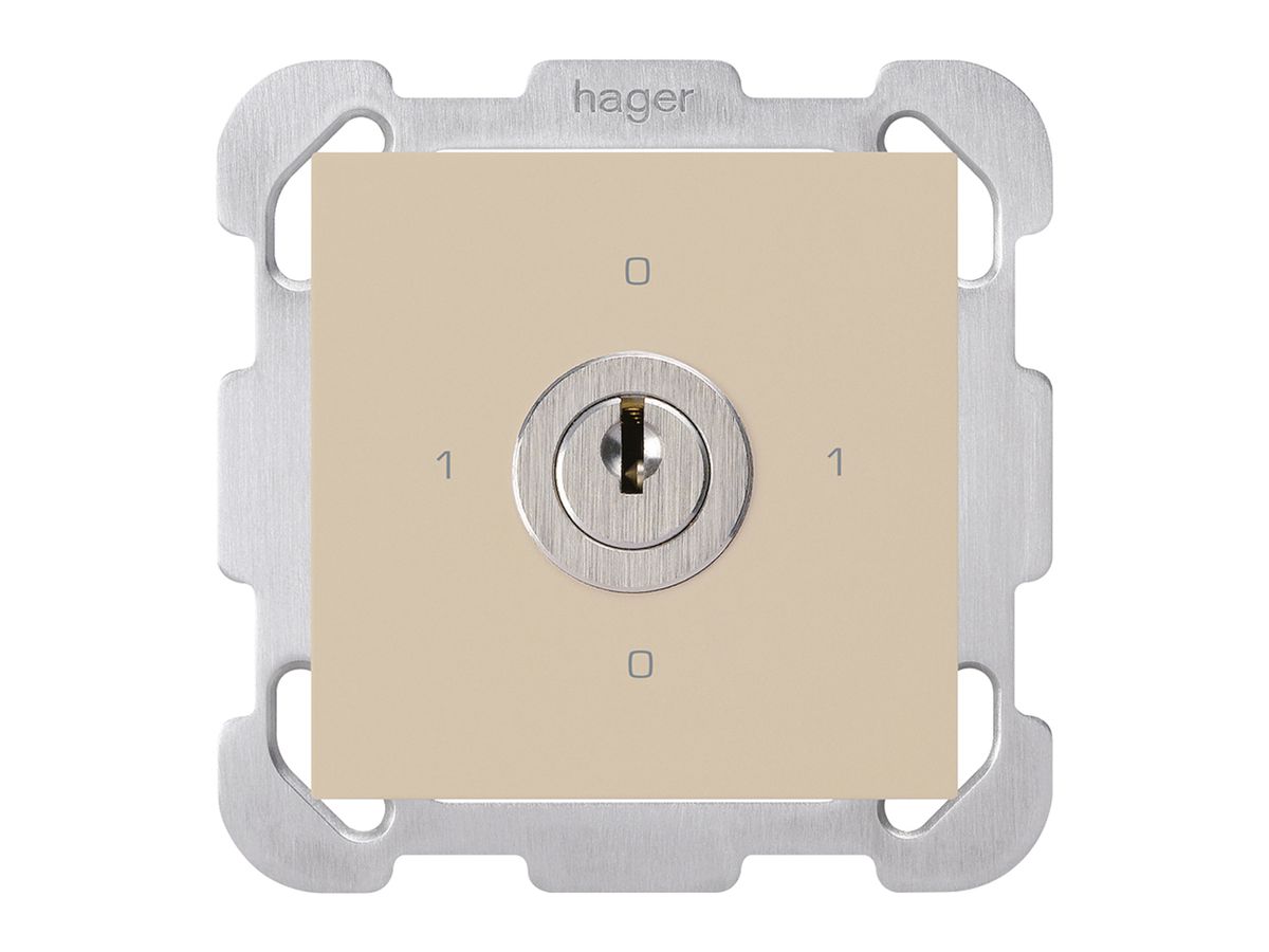 UP-Drehschalter kallysto 0/3L beige mit Schloss Kaba 8