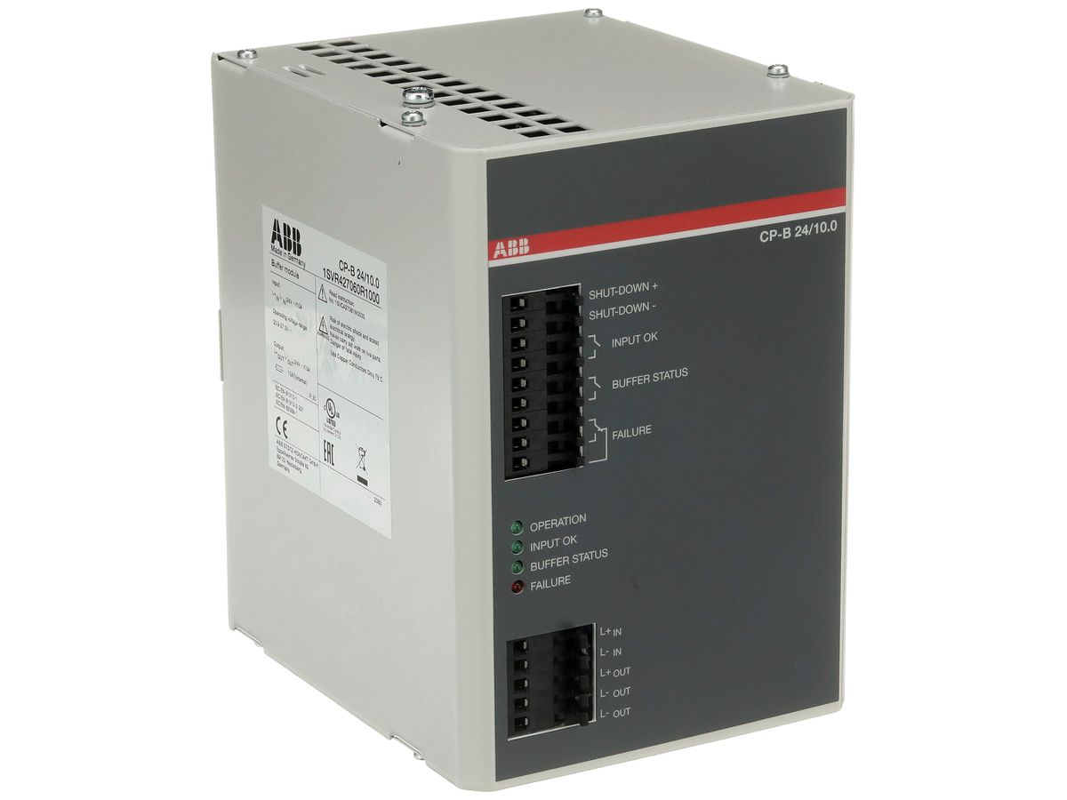 EB-Puffermodul ABB CP-B 24/10.0 24VDC/10A 240W Kapazität 10000Ws