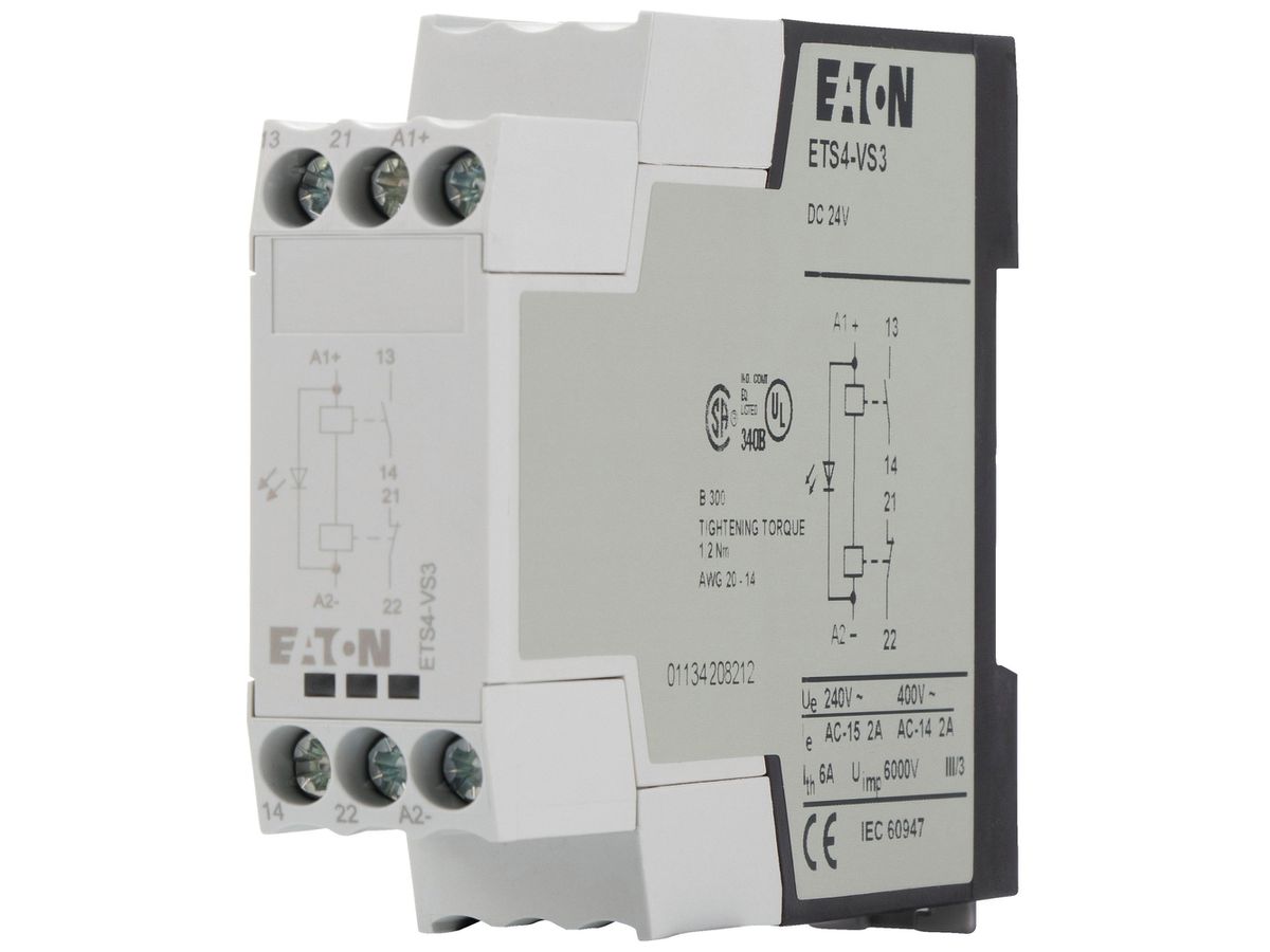 Interfacerelais Eaton ETS4-VS3 Einzelaufstellung AC/DC 0…400V 2A 83×103mm
