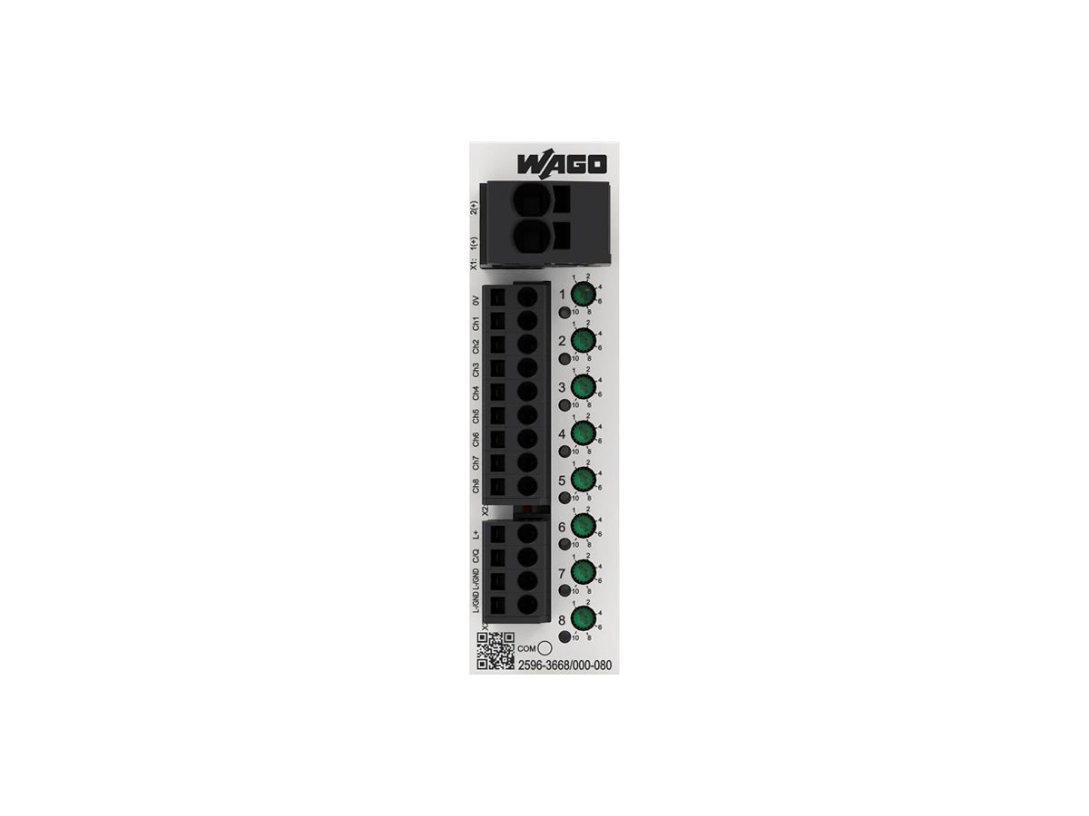 Elektronischer Schutzschalter WAGO IO-Link 1…10A 8 Kanäle