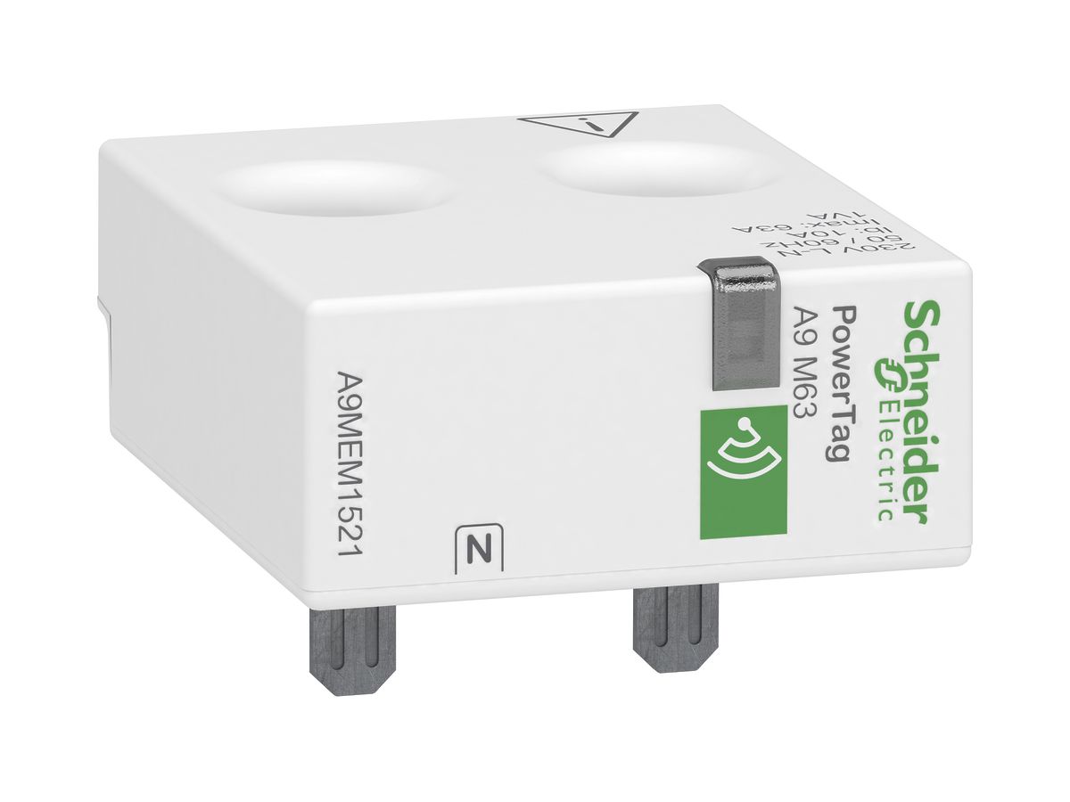 Energiesensor Schneider Electric PowerTag M drahtlos 1PN oben max.63A