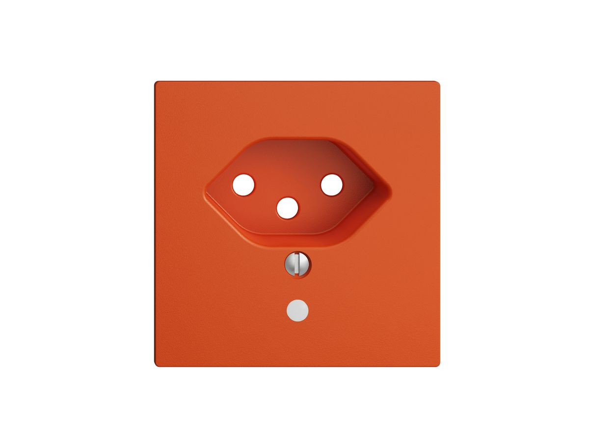 Frontplatte EDIZIOdue T13 orange 60×60mm mit Linse