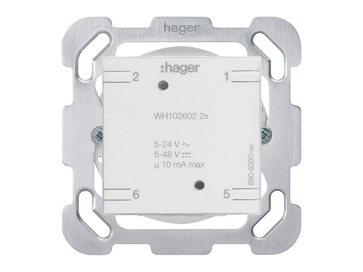 Einsatz zu Universaltaster 2× Hager ohne LED Bauart F