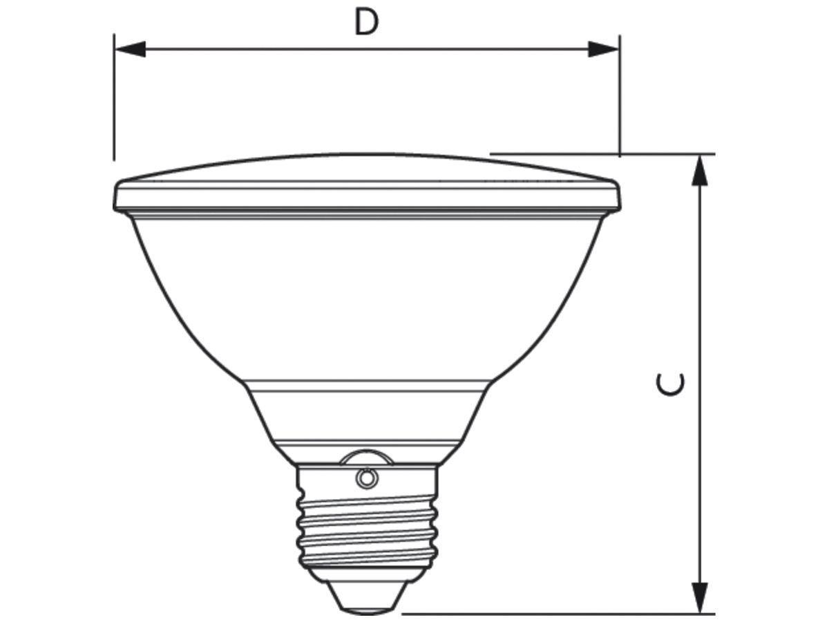 LED-Lampe Philips MASTER VALUE E27 9.5W 740lm 2700K DIM PAR30S 25°