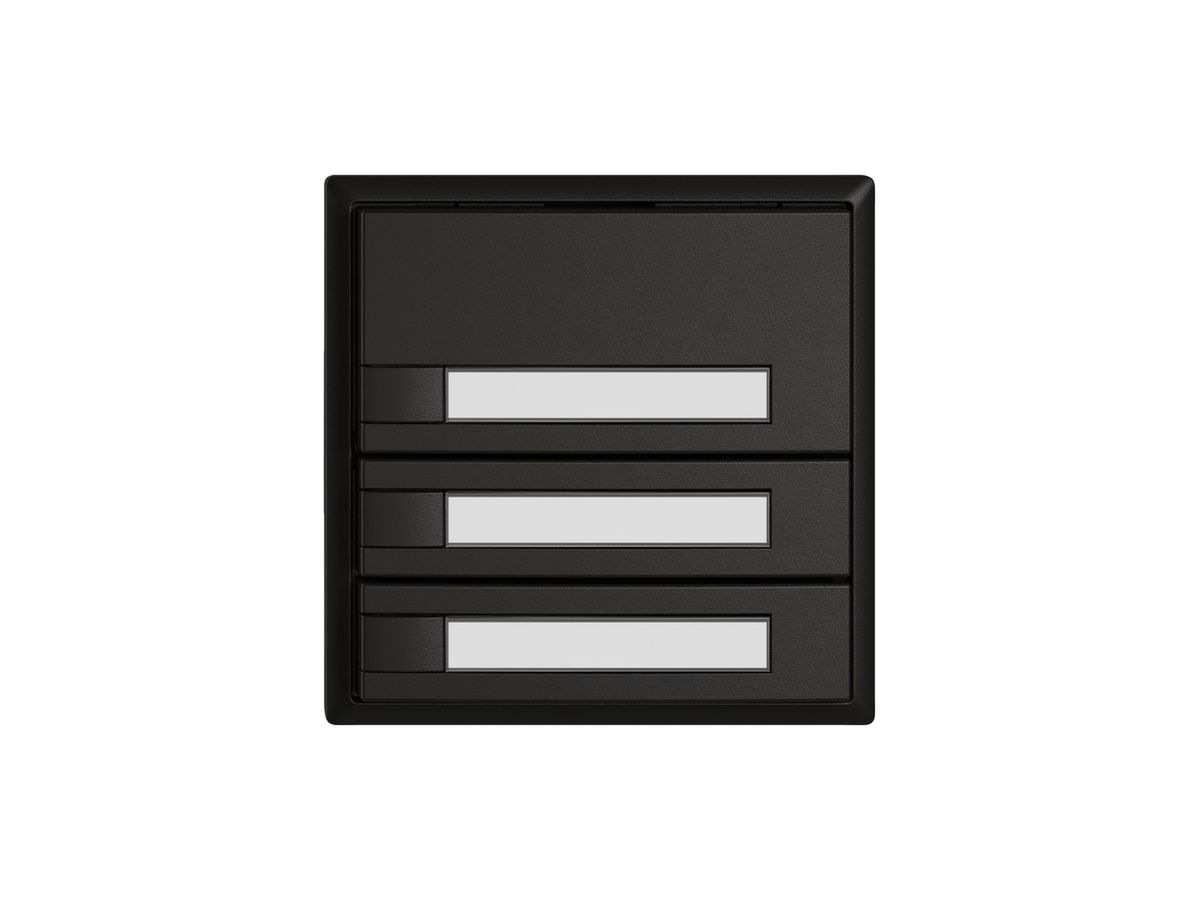 KNX-Taster RGB EDIZIO.liv SNAPFIX® Temperaturfüh.o.LED Pap.3×T 1-Tbed.sz