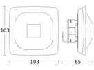 UP-Präsenzmelder Steinel HF 360-2 IP IP20 360°