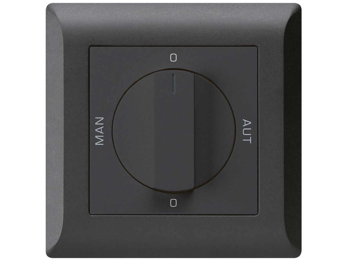 UP-Drehschalter 0-Man-0-Aut. kallysto.line 2/1L schwarz mit Drehgriff