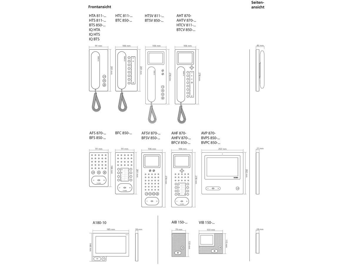 Bus-Telefon Standard Siedle, für In-Home-Bus