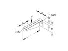 Wandausleger 310×85mm sendzimir verzinkt