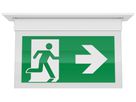 LED-Rettungszeichenleuchte Sylvania LifeSafe Einbau 50lm 3hST weiss