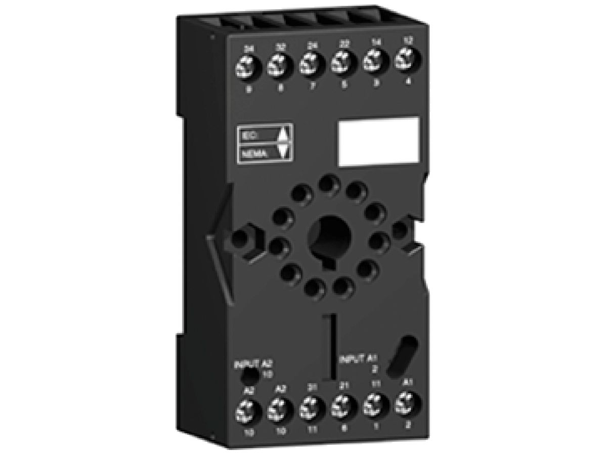 Relaissockel RUZ Hutschiene TH35 Schraubanschluss 75×38×27mm