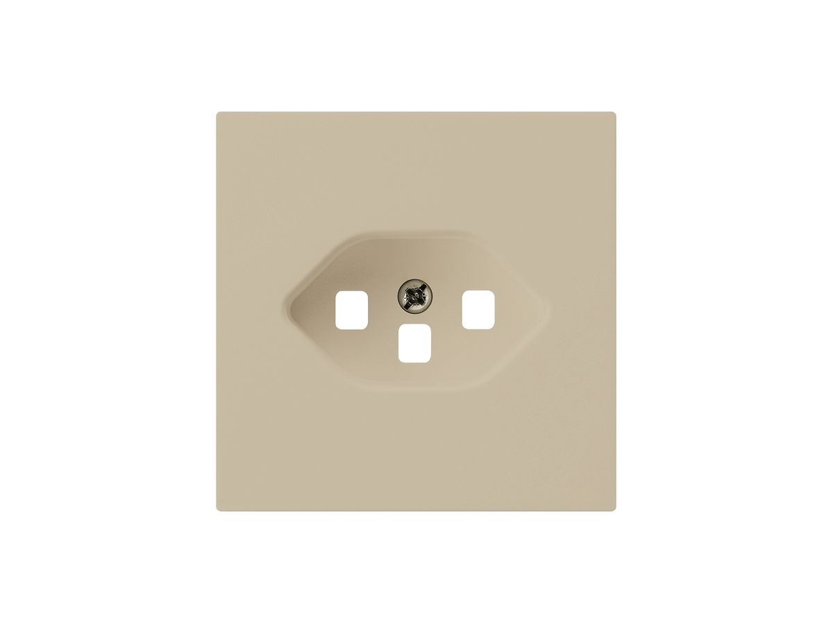 Frontplatte kallysto T23 beige 60×60mm für Steckdose mit Steckklemme