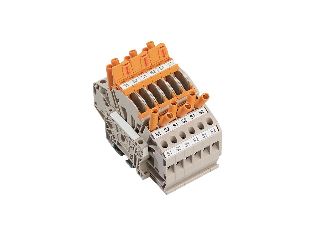 Messtrenn-Reihenklemmenblock WM LST CT 3PHASE WTTB 6mm² Schraube TS32/35