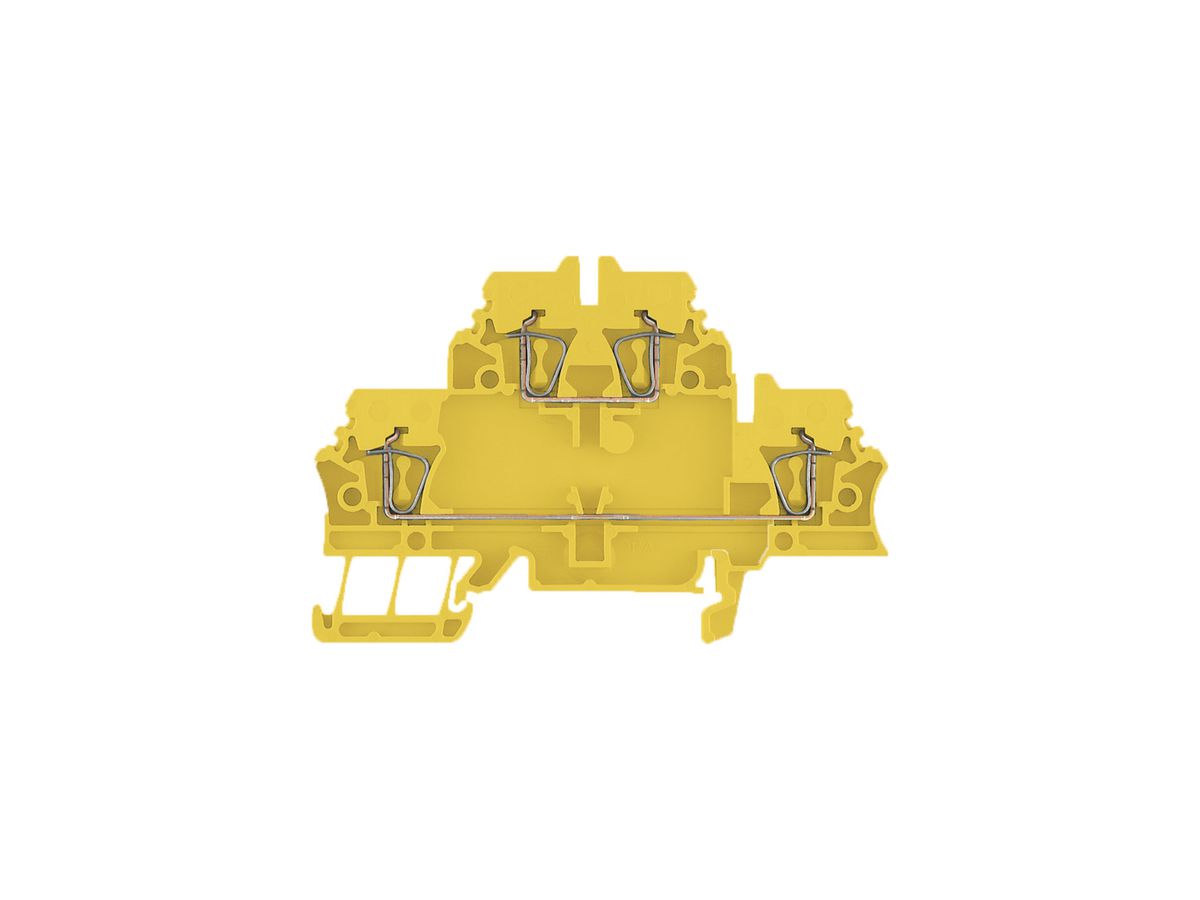 Mehrstock-Reihenklemme Weidmüller ZDK 2.5 Zugfeder 2.5mm² 2 Etagen gelb