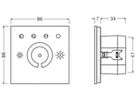 AP-Drehdimmer LEDVANCE IP20 AC 2.7W DALI 86×41×41mm TW