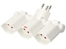 Mehrfachstecker MH Clip-Clap 3×T13 weiss mit Kinderschutz