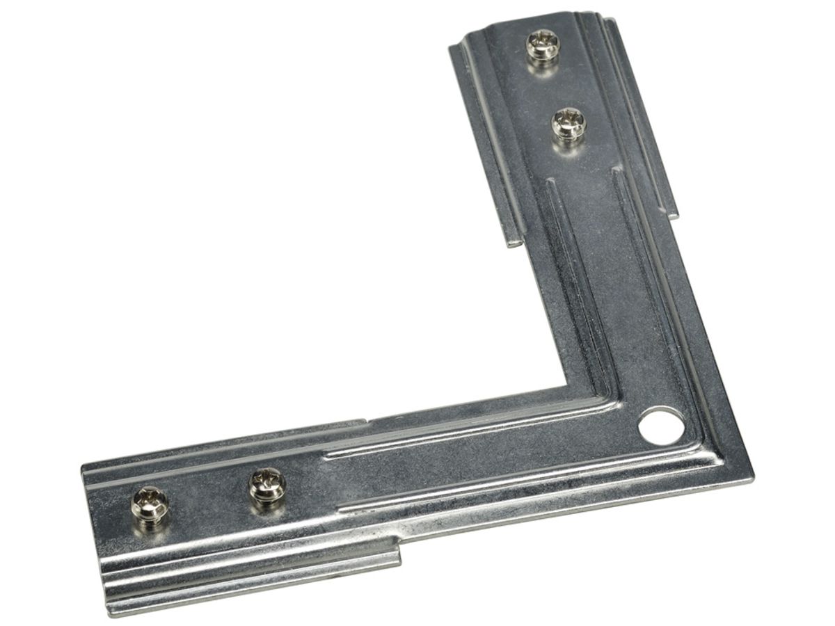 Stabilisator Eckverbinder SLV für 1-Phasen Stromschiene, Nickel matt