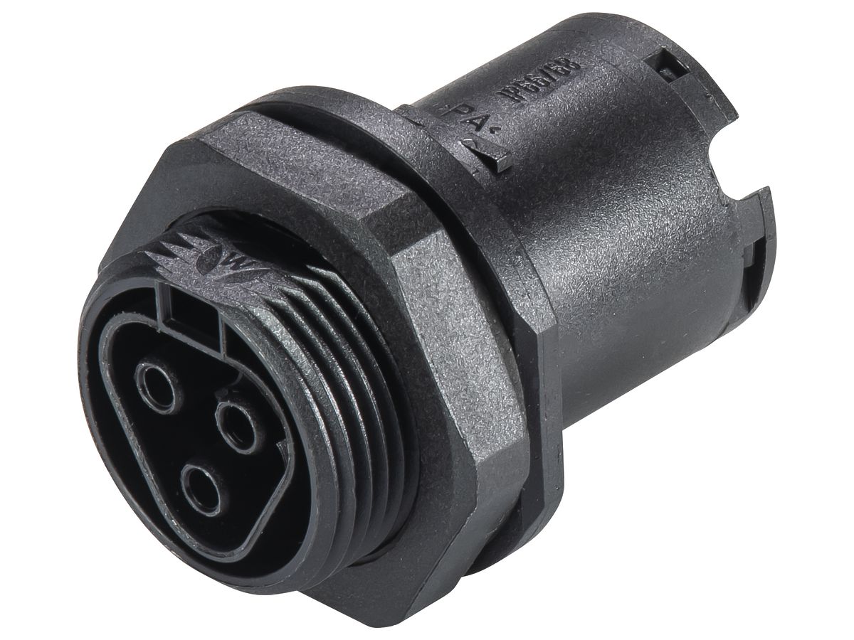 Buchsenteil Wieland M25…1.5mm² 3L schwarz