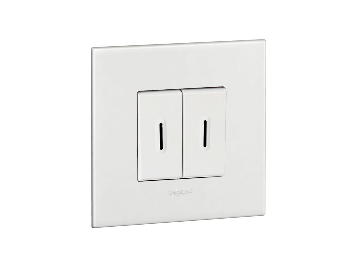 UP-Wipptaster ATO 6A 250V weiss Gr.I 2×AR