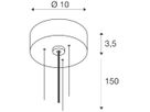 Seilabhängung-Set SLV DECONA Stahl 1500mm schwarz