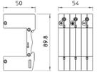 Unterteil Bettermann V20 3L Y-Schalter zu V20/V25 Oberteilen