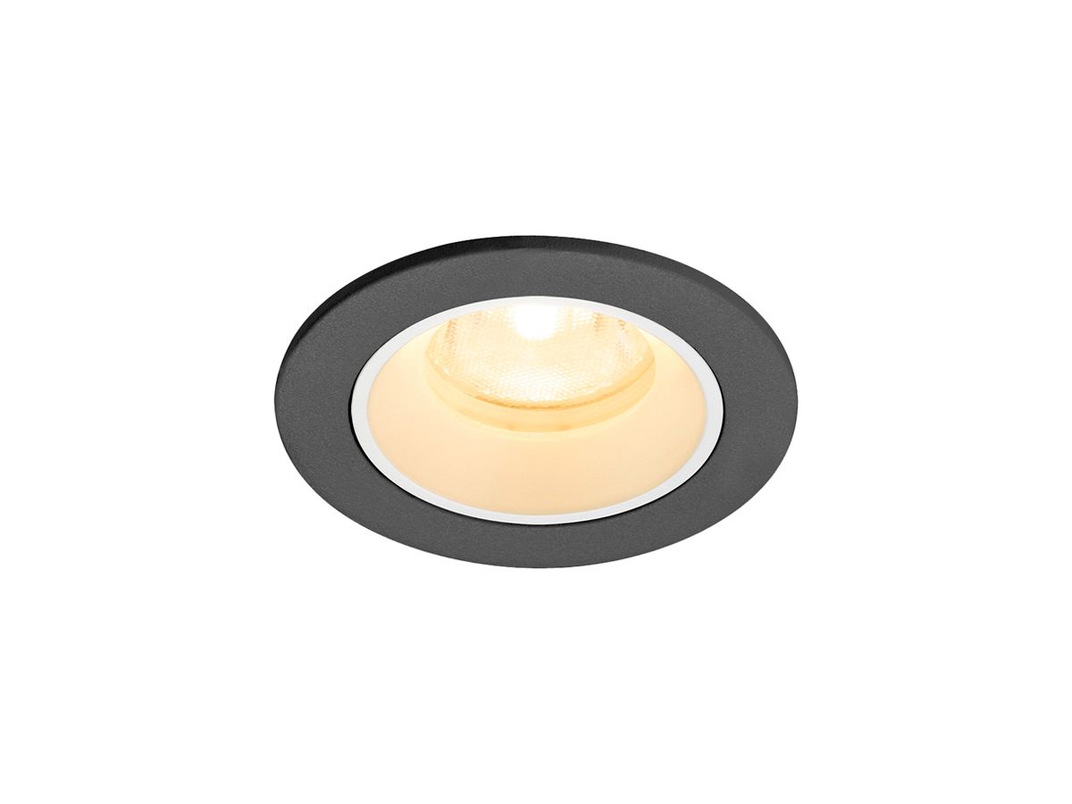 EB-LED-Deckenleuchte SLV NUMINOS XS 6.9W 950lm 3000K MB DALI DIM Ø65×45mm sz/ws