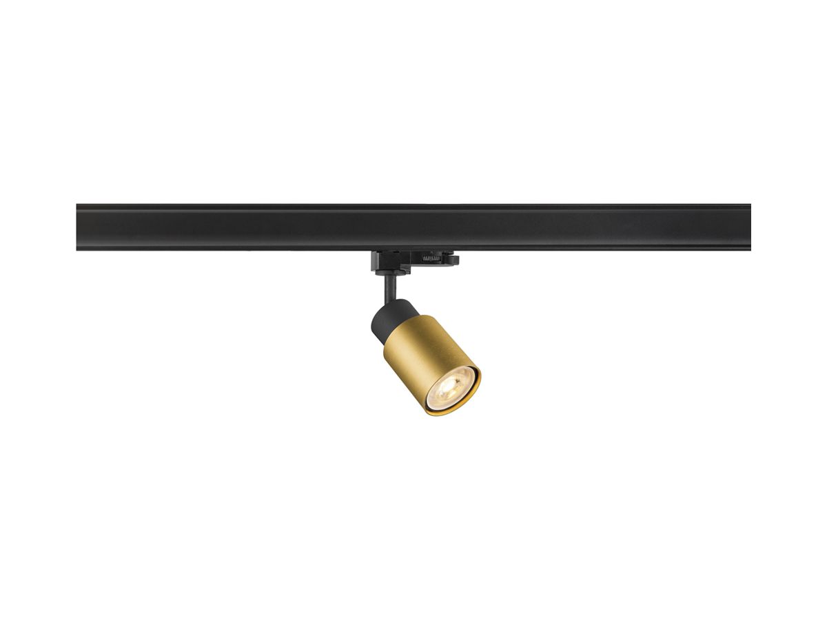 Spot SLV PURI 2.0 Tube GU10 1×6W DIM AD3PH Ø55mm schwarz/gold