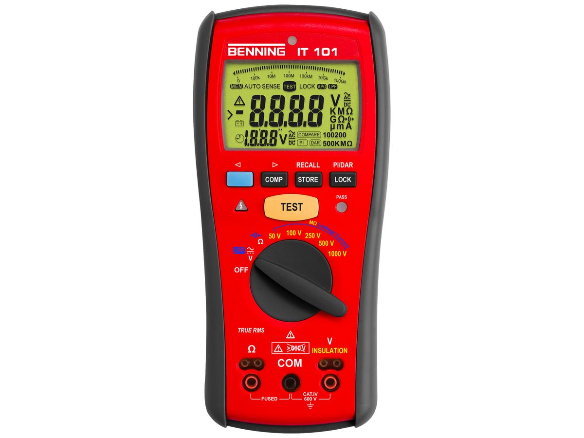 Isolationsmesser Benning IT 101 600VUC 200mA 0.05MΩ…20000MΩ