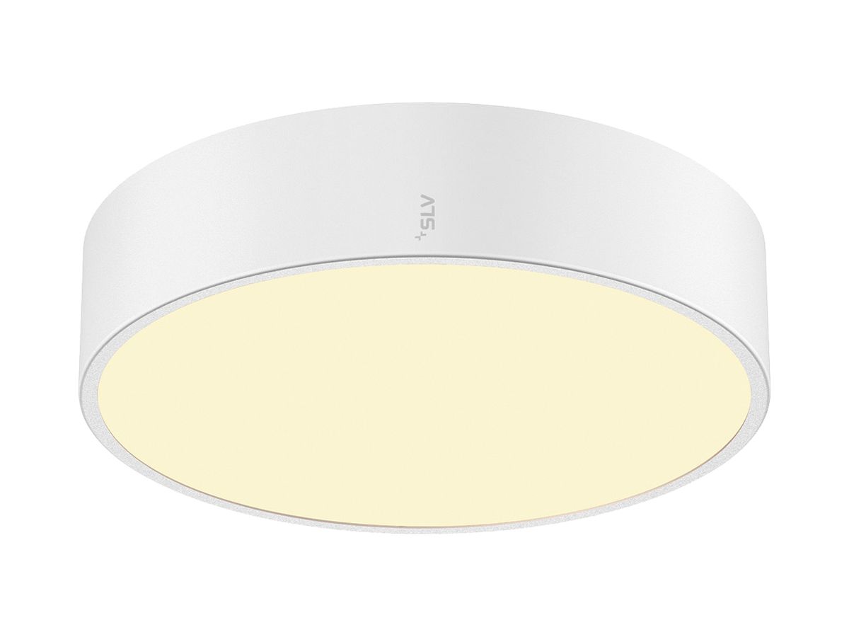 LED-Deckenleuchte SLV MEDO PRO 30 10W 1350lm 930/940 IP50 DIM Ø280mm weiss