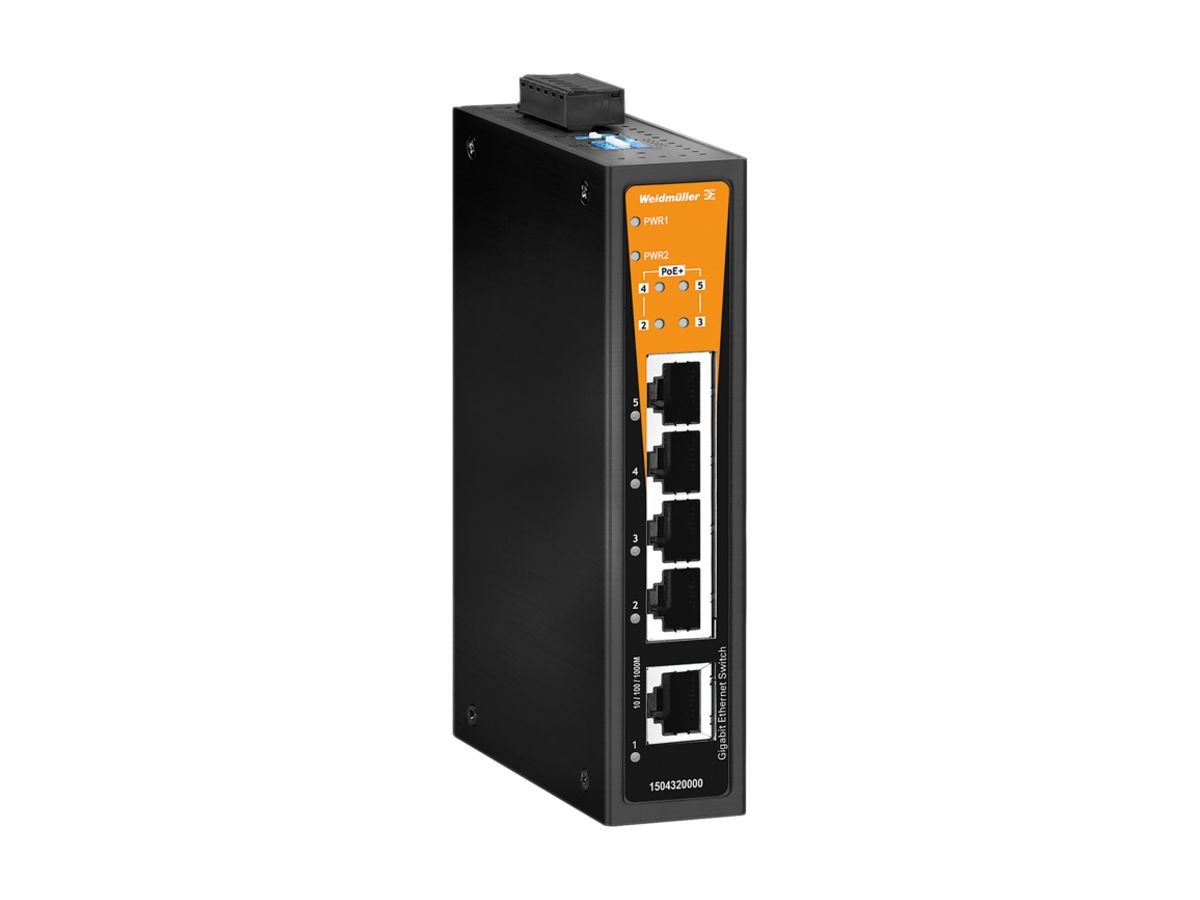 Switch WM IE-SW-BL05-1GT-4GTPOE, 5×RJ45 GbE unmanaged