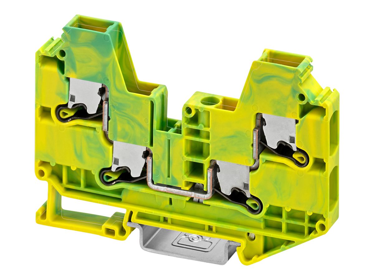 Schutzleiter-Reihenklemme PX XTV 6-QUATTRO-PE 6mm² grün-gelb