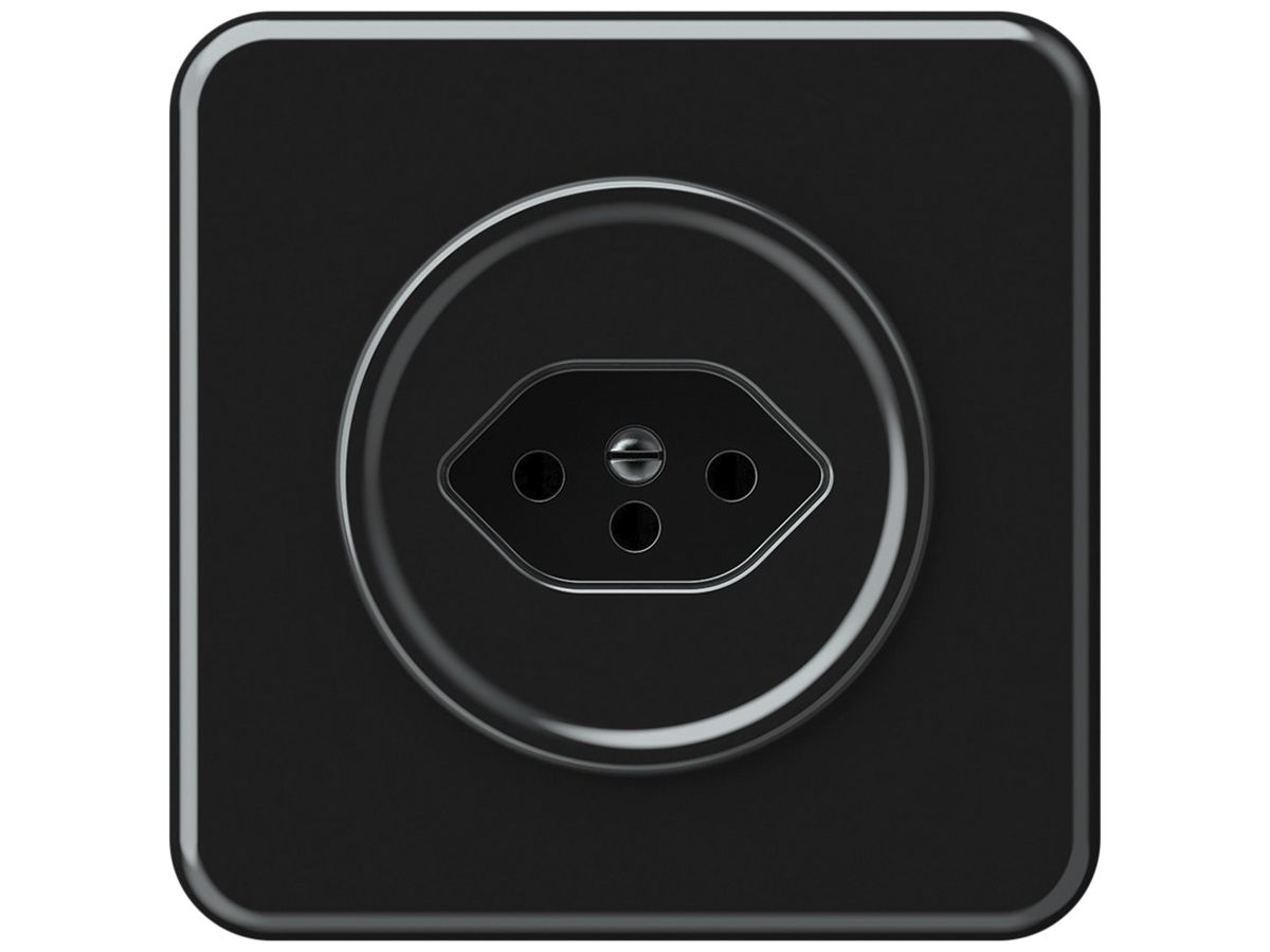 UP-Steckdose origin 1×Typ 13 10A 230V 92×92mm schwarz