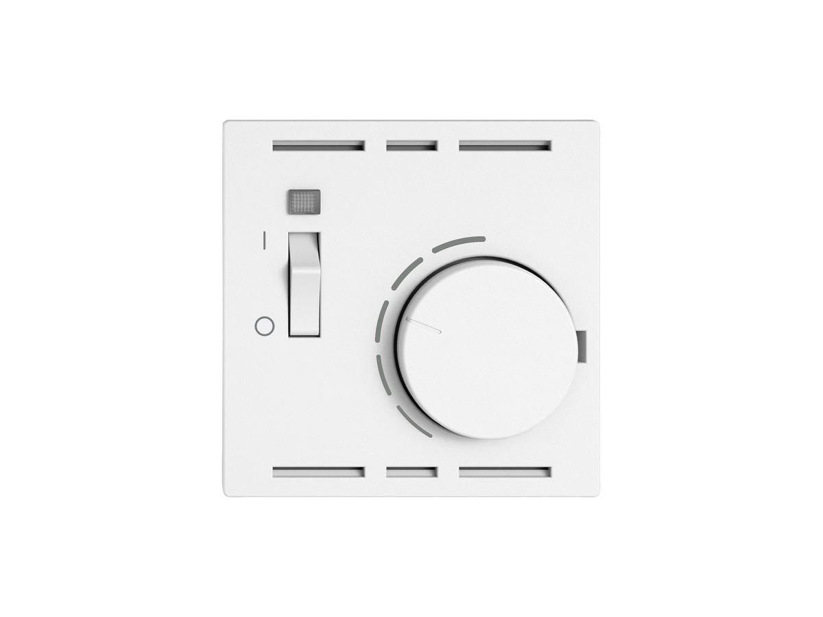 Raumthermostat EDIZIO.liv SNAPFIX® m.Schalter 230VAC 50Hz ws