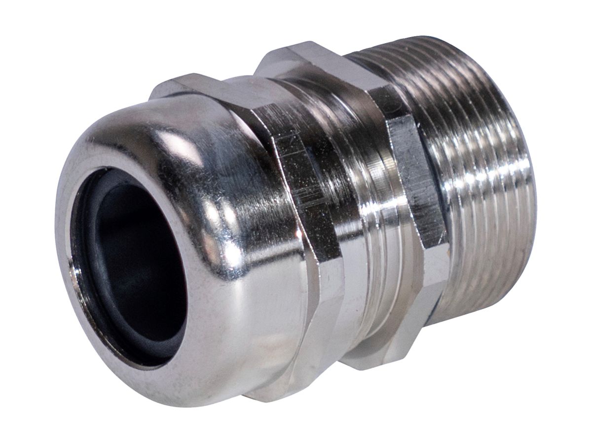 Kabelverschraubung WADI AB, M40 für Kabel Ø22…28mm 15mm Messing vernickelt IP68