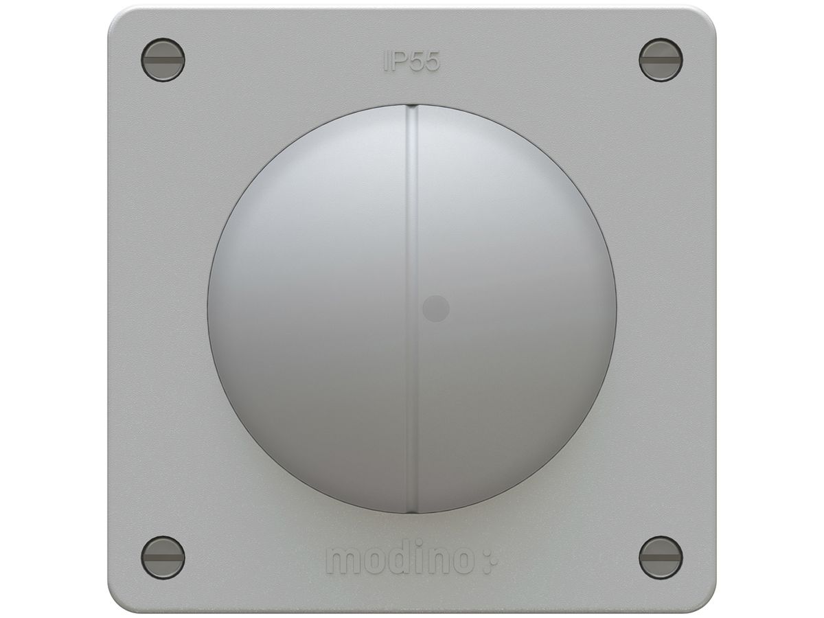 Leuchtdruckschalter modino exo 2×Schema 3 1×bel.10A 250V 90×90mm grau