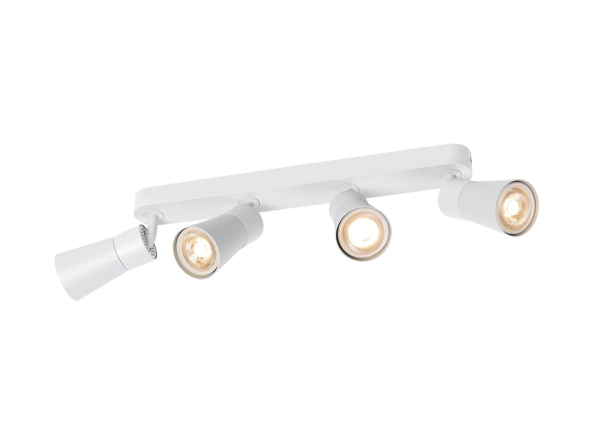 Spot SLV PURI 2.0 Cone CW GU10 4×6W DIM 365×42×138mm weiss