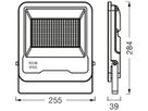 LED-Strahler LEDVANCE SMART+ 100W 8000lm RGBW IP65 100° DIM 284×255mm schwarz
