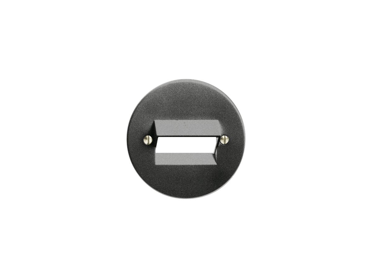 Frontscheibe FH 2×RJ45 schwarz ITplus 58mm