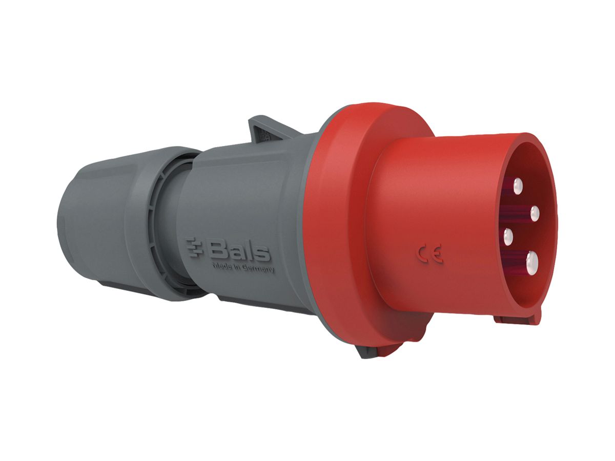Stecker CEE Bals INNOLINQ 4P 16A 400V rot 6h IP54 schraublos