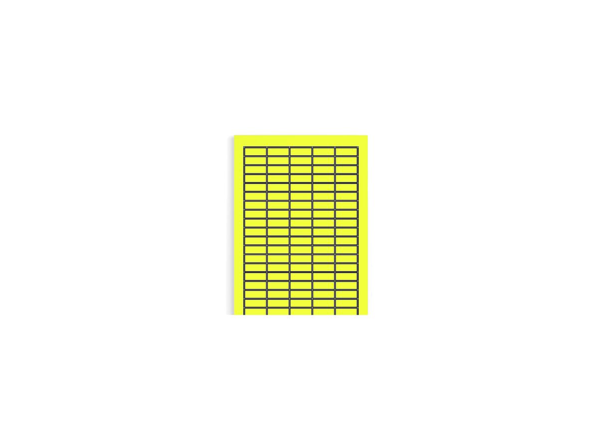 Gerätemarkier-Etikette Weidmüller selbstklebend 28×11mm Neutral, Gewebe gelb
