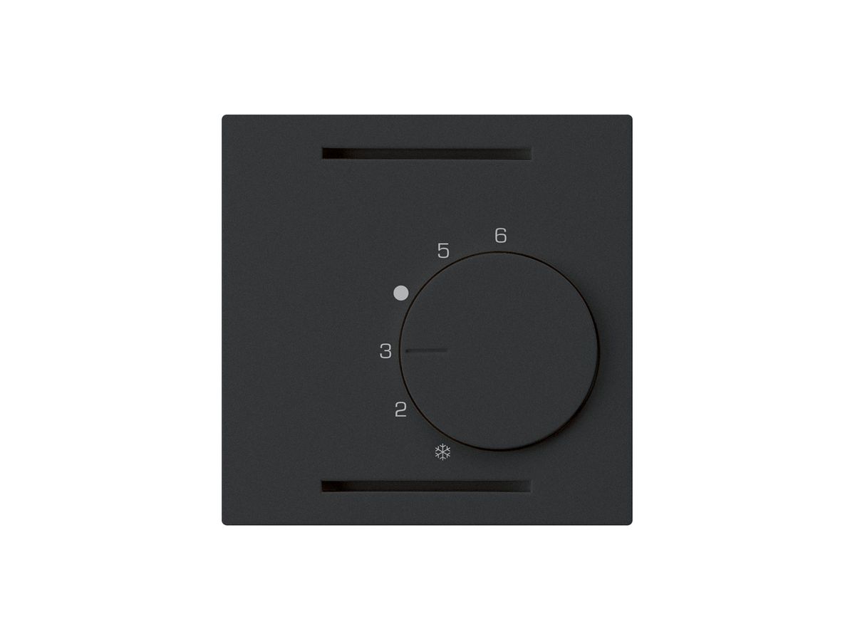 UP-Frontset kallysto schwarz für Raumthermostat ohne Schalter