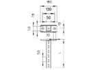 Deckenstütze Bettermann 200mm galvanisch verzinkt