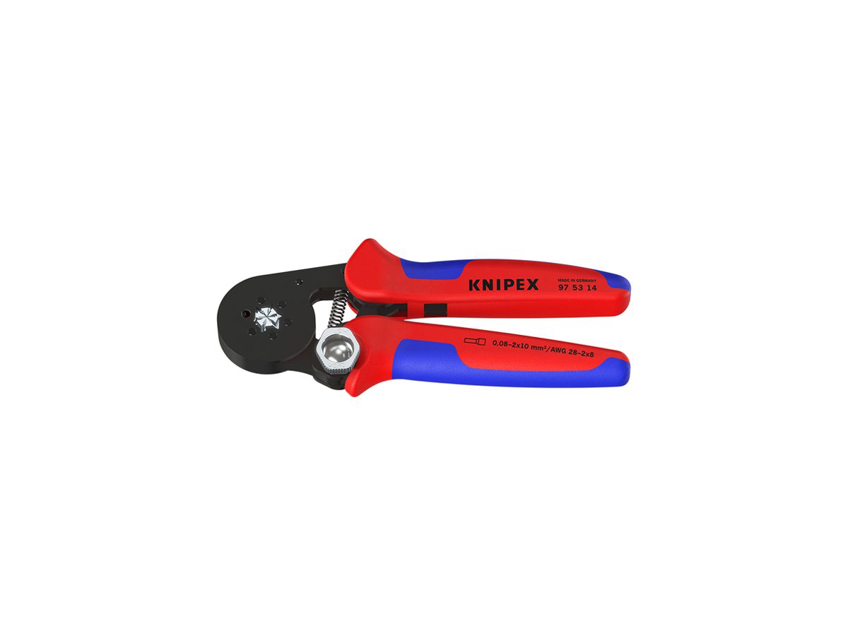 Crimpzange KNIPEX PreciForce 180mm 0.08…2×10mm²