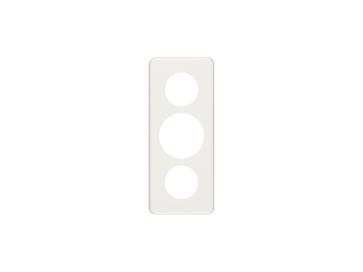 Abdeckplatte 3×1 43-58-43mm weiss
