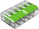 Verbindungsklemme WAGO Green Range 5L 0.5…6mm² mit Hebel gn Transparent