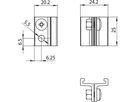 Montageklammer Sylvania ONETRACK Aluminium 25×24×20mm weiss