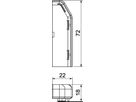 Endstück Bettermann rechts SL 20×70, PVC, reinweiss, 9010