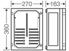 Zählergehäuse leer mit Tür 270×360×186mm ENYSTAR